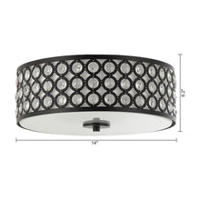 Load image into Gallery viewer, 3-Light Modern LED Flush Mount Light with Crystal
