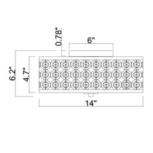 Carregar imagem no visualizador da galeria, 3-Light Modern LED Flush Mount Light with Crystal
