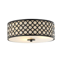 Cargar imagen en el visor de la galería, 3-Light Modern LED Flush Mount Light with Crystal
