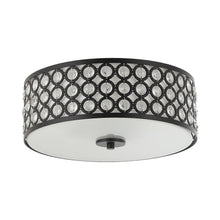 Cargar imagen en el visor de la galería, 3-Light Modern LED Flush Mount Light with Crystal
