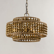 Load image into Gallery viewer, 3-Light Rustic Golden LED Pendant Light
