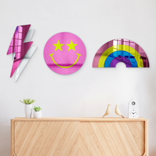 Load image into Gallery viewer, Bundle | Retro Cool 3-Piece Set | Rainbow, Smiley Face, Lightning Bolt
