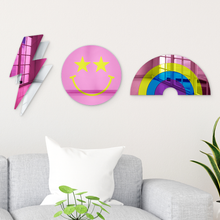 Load image into Gallery viewer, Bundle | Retro Cool 3-Piece Set | Rainbow, Smiley Face, Lightning Bolt
