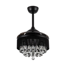 Load image into Gallery viewer, 36&quot; Bangaiore Modern Downrod Mount Crystal Ceiling Fan with Lighting and Remote Control
