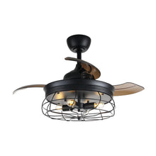 Load image into Gallery viewer, 36&quot; Benally Industrial Downrod Mount Ceiling Fan with Lighting and Remote Control
