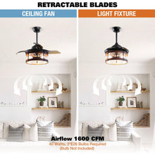 Load image into Gallery viewer, 36&quot; Caselli Industrial Downrod Mount Ceiling Fan with Lighting and Remote Control
