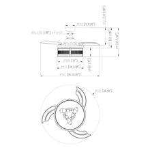 Load image into Gallery viewer, 36&quot; Farmhouse Downrod Mount Ceiling Fan with Lighting and Remote Control
