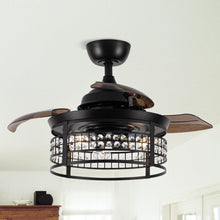 Load image into Gallery viewer, 36&quot; Farmhouse Downrod Mount Ceiling Fan with Lighting and Remote Control
