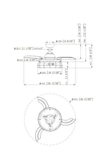 Load image into Gallery viewer, 36&quot; Pickett Industrial Downrod Mount Ceiling Fan with Lighting and Remote Control
