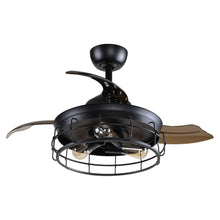 Carregar imagem no visualizador da galeria, 36&quot; Pickett Industrial Downrod Mount Ceiling Fan with Lighting and Remote Control
