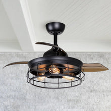 Carregar imagem no visualizador da galeria, 36&quot; Pickett Industrial Downrod Mount Ceiling Fan with Lighting and Remote Control
