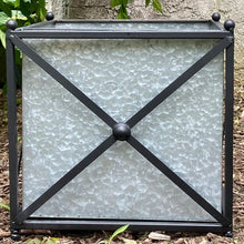 Cargar imagen en el visor de la galería, LARGE Galvanized Metal Cross Frame Planters, Set of 3
