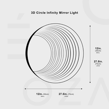 Cargar imagen en el visor de la galería, 3D Circle Infinity Mirror Light
