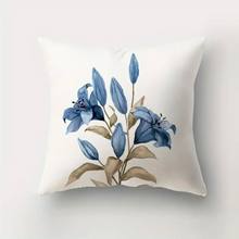 Load image into Gallery viewer, Blue Flowers Cushion Covers
