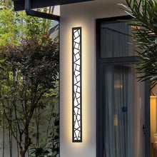 Carregar imagem no visualizador da galeria, MIRODEMI® Black Creative Design Outdoor Waterproof Aluminum LED Tall Wall Lamp For Villa
