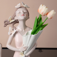 Carregar imagem no visualizador da galeria, Beautiful Girl Flower Vase
