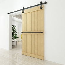 Load image into Gallery viewer, Non-Bypass Sliding Barn Door Hardware Kit - Guitar Design Roller
