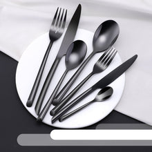 Carregar imagem no visualizador da galeria, Kaya Black Cutlery Set
