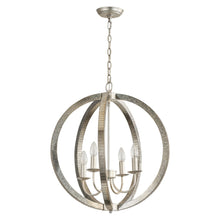 Load image into Gallery viewer, 4-Light Satin Nickel Modern Iron Chandelier Industrial Classic Ceiling Pendant Lights
