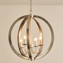 Load image into Gallery viewer, 4-Light Satin Nickel Modern Iron Chandelier Industrial Classic Ceiling Pendant Lights
