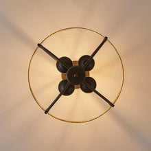 Load image into Gallery viewer, 4-Light Industrial Ceiling Light
