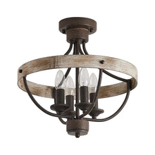 Carregar imagem no visualizador da galeria, 4-Light Industrial Ceiling Light
