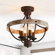 Carregar imagem no visualizador da galeria, 4-Light Industrial Ceiling Light
