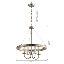 Load image into Gallery viewer, 4-Light Iron Modern Pendant Lighting with Acrylic Lens
