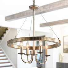 Carregar imagem no visualizador da galeria, 4-Light Iron Modern Pendant Lighting with Acrylic Lens
