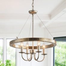 Carregar imagem no visualizador da galeria, 4-Light Iron Modern Pendant Lighting with Acrylic Lens
