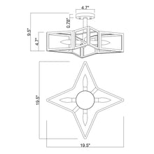 Load image into Gallery viewer, 4-Light Modern Golden Pendant Lighting
