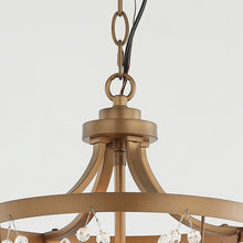 Carregar imagem no visualizador da galeria, 4-Light Rustic Saddlebrown Pendant Lighting
