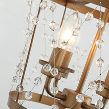 Load image into Gallery viewer, 4-Light Rustic Saddlebrown Pendant Lighting
