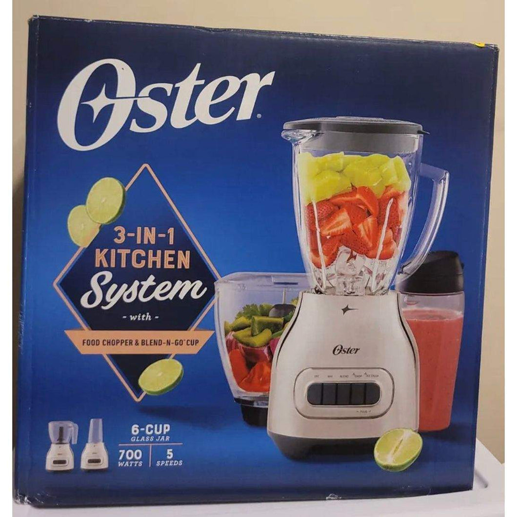 Oster 3-in-1 Kitchen System w/ Food Chopper & Blend n Go Cup NIB