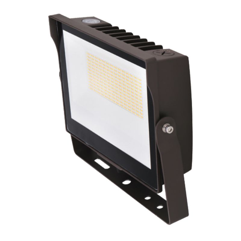 Wattage Adjustable 35/60/80W and 3000K/4000K/5000K CCT Tunable LED Flood Light with U-bracket Mount