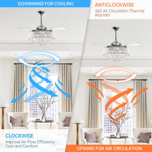 Carregar imagem no visualizador da galeria, 42&quot; Broxburne Smart Fan with LED Light
