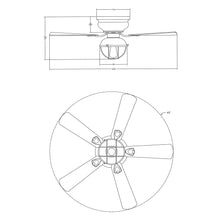 Carregar imagem no visualizador da galeria, 42&quot; Traditional Flush Mount Reversible Ceiling Fan with Lighting and Remote Control
