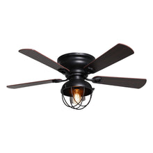 Load image into Gallery viewer, 42&quot; Traditional Flush Mount Reversible Ceiling Fan with Lighting and Remote Control
