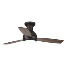 Load image into Gallery viewer, 48&quot; Beckette Farmhouse Flush Mount Reversible Ceiling Fan with Lighting and Remote Control
