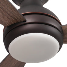 Load image into Gallery viewer, 48&quot; Beckette Farmhouse Flush Mount Reversible Ceiling Fan with Lighting and Remote Control
