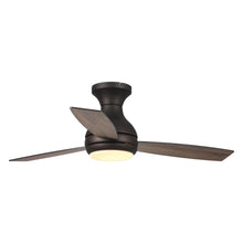 Carregar imagem no visualizador da galeria, 48&quot; Beckette Farmhouse Flush Mount Reversible Ceiling Fan with Lighting and Remote Control
