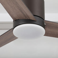 Load image into Gallery viewer, 48&quot; Kielah Farmhouse Flush Mount Reversible Ceiling Fan with Lighting and Remote Control
