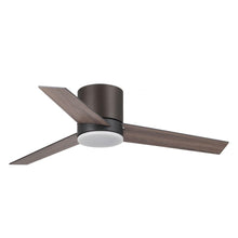 Load image into Gallery viewer, 48&quot; Kielah Farmhouse Flush Mount Reversible Ceiling Fan with Lighting and Remote Control
