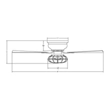 Load image into Gallery viewer, 48&quot; Ummuhan Industrial Flush Mount Reversible Ceiling Fan with Lighting and Remote Control
