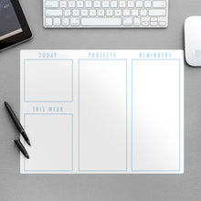 Load image into Gallery viewer, Agenda Organizer Minimalistic     Dry Erase  -   Removable     Adhesive Decal
