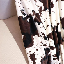 Load image into Gallery viewer, Cow Print Throw Blanket
