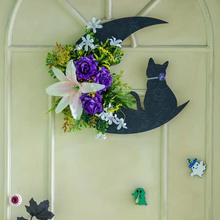 Load image into Gallery viewer, Black Cat Wreath
