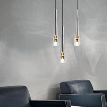 Load image into Gallery viewer, Minimalist Vintage Crystal Pendant Light
