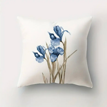 Cargar imagen en el visor de la galería, Blue Flowers Cushion Covers
