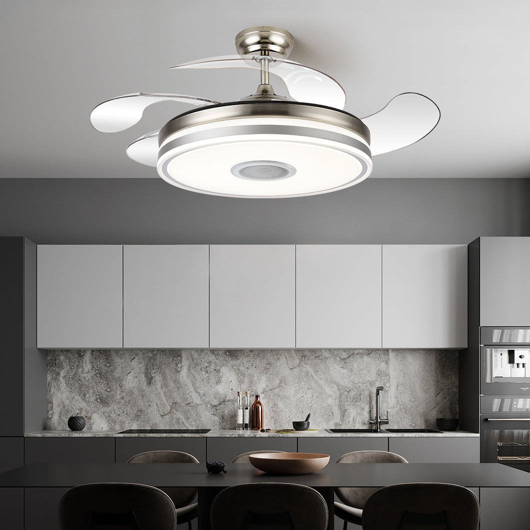 Luna by Ozarke Smart Fan Chandelier Light